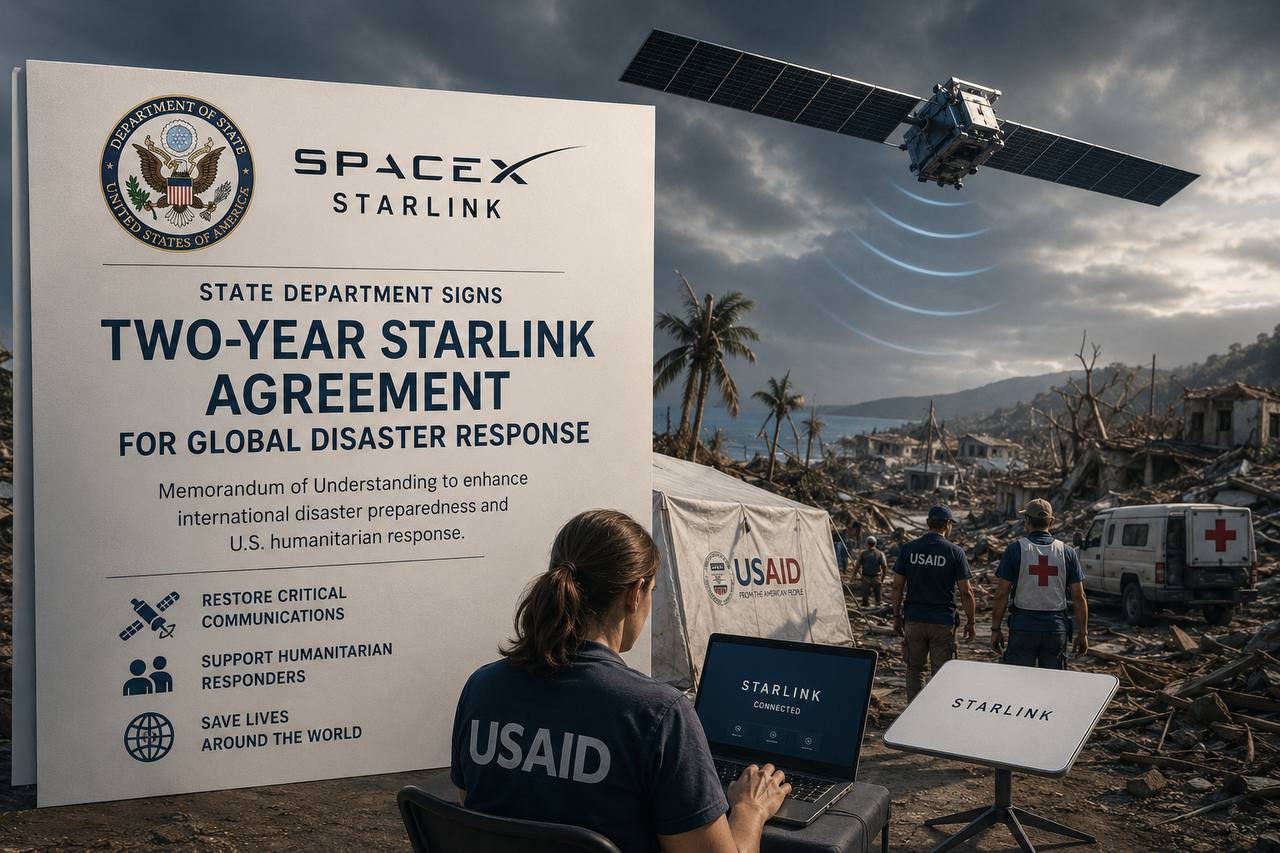 State Department Signs Two-Year Starlink Agreement for Global Disaster Response