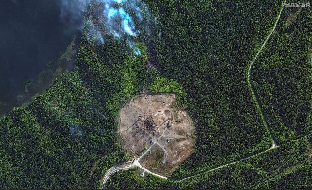 Satellite images suggest test of Russian “super weapon” failed spectacularly