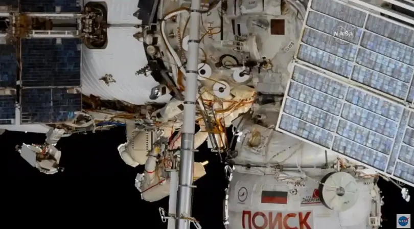 Russian conduct epic CKD-45 ISS spacewalk