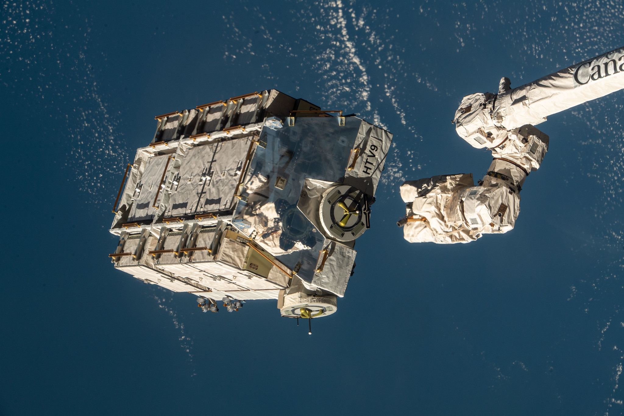 A hunk of junk from the International Space Station hurtles back to Earth
