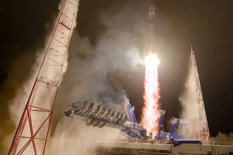 Soyuz-2.1b launches from Plesetsk carrying Lotos-S satellite