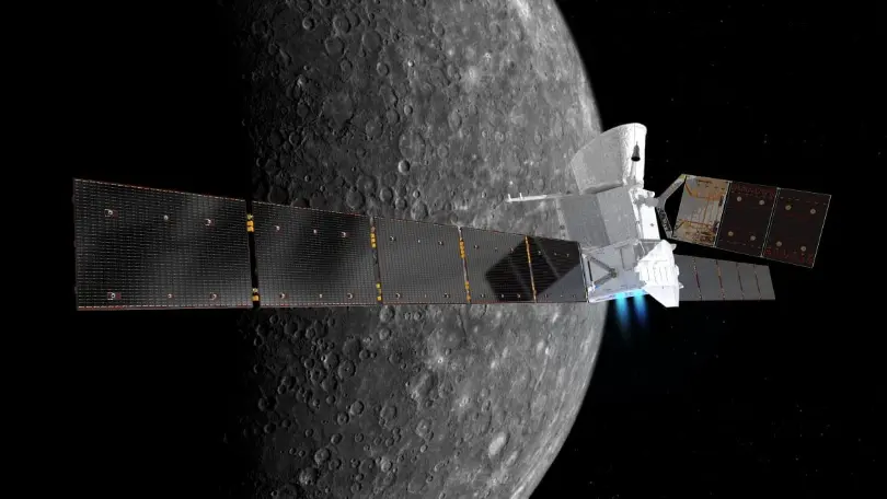 BepiColombo’s fifth flyby of Mercury reveals planet’s surface in mid-infrared light