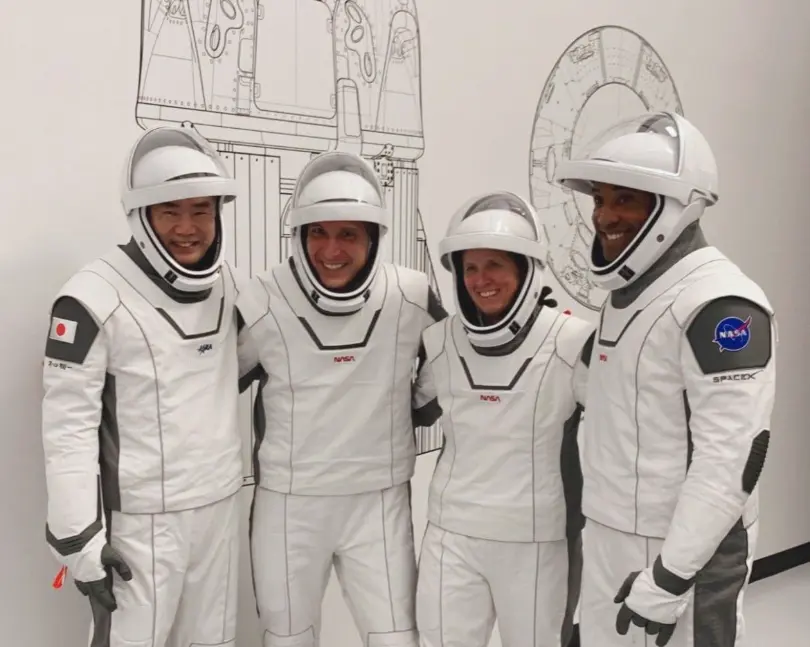 Crew-1 astronauts arrive for launch as Tropical Storm Eta looms
