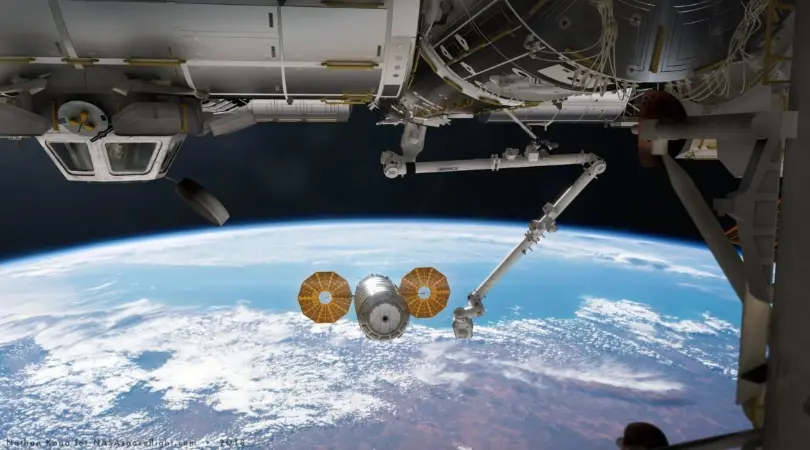 NG-11 Cygnus departs Station for months of on-orbit free-flight tests