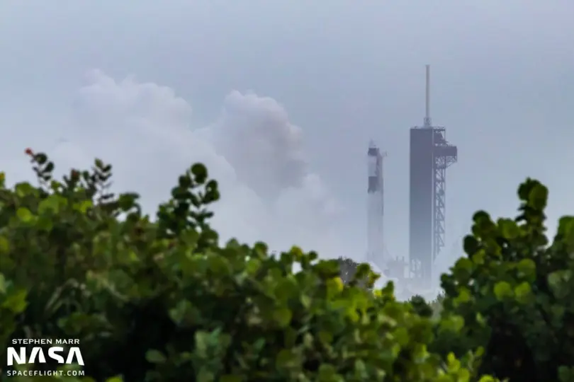 SpaceX conducts static fire test on Falcon 9 for Crew-1 mission