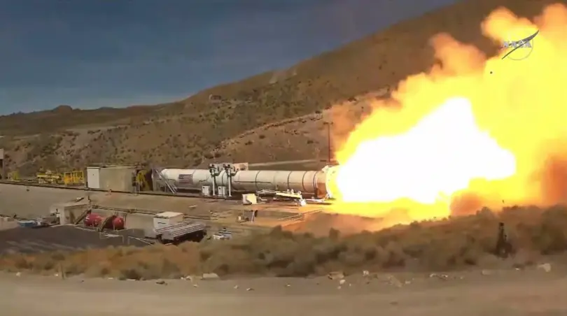 NASA, Northrop Grumman complete first SLS Flight Support Booster test