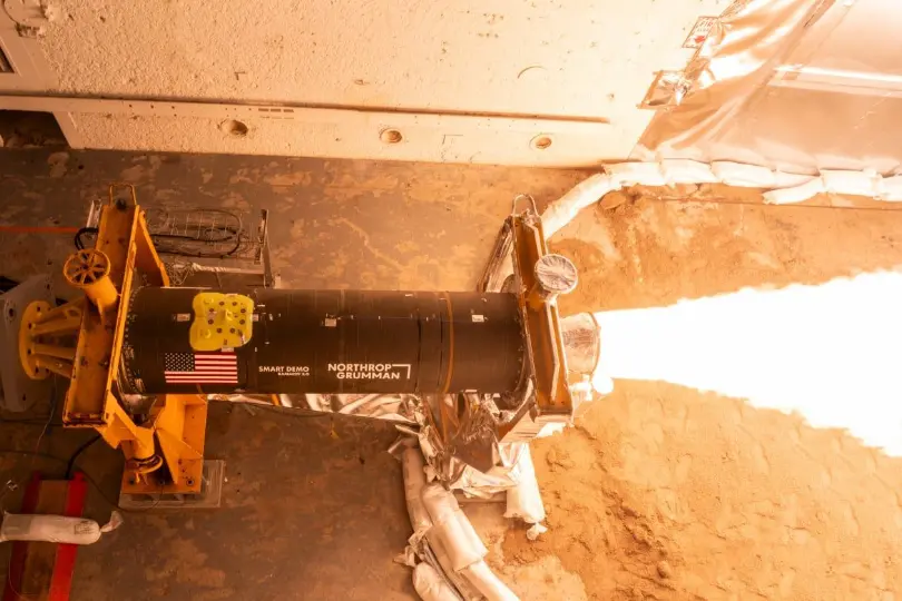 Northrop Grumman tests second solid motor developed under 2025 SMART program