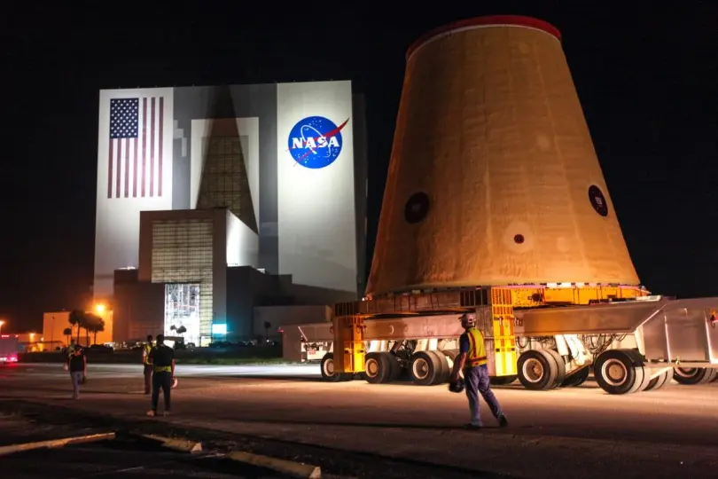 LVSA arrives at KSC, NASA EGS readies final pre-stacking preparations for Artemis 1