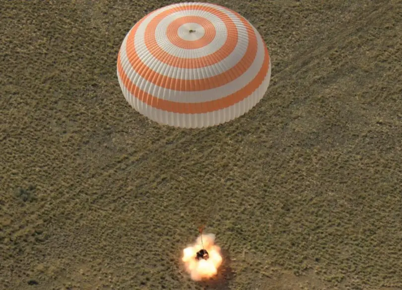 Soyuz MS-11 returns ISS trio back to Earth