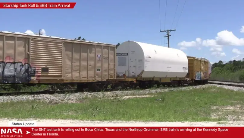 Solid Rocket Boosters arrive at Kennedy for Artemis 1 and OmegA