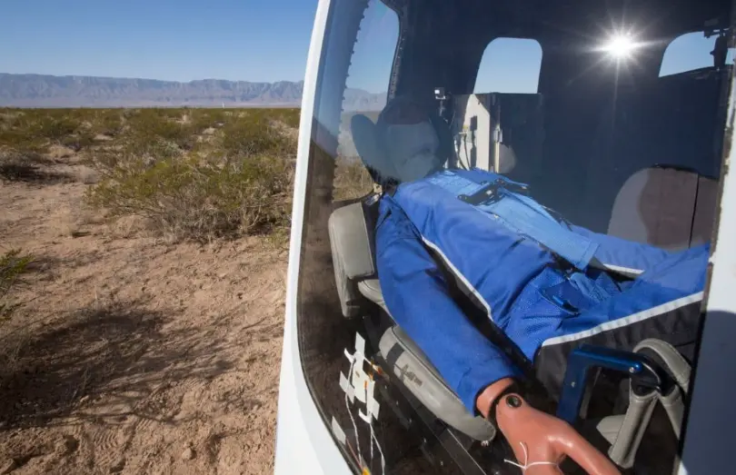 Blue Origin flies Mannequin Skywalker during successful New Shepard test