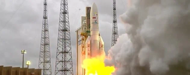 Ariane 5 launches SKY Brasil-1 and Telkom-3S satellites