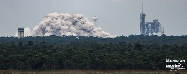 SpaceX conducts static fire on Falcon 9 preparing for SES-11 flight
