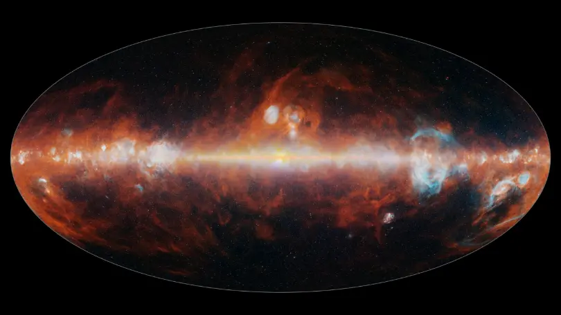 SPHEREx produces first all-sky map, highlights entire universe in infrared light