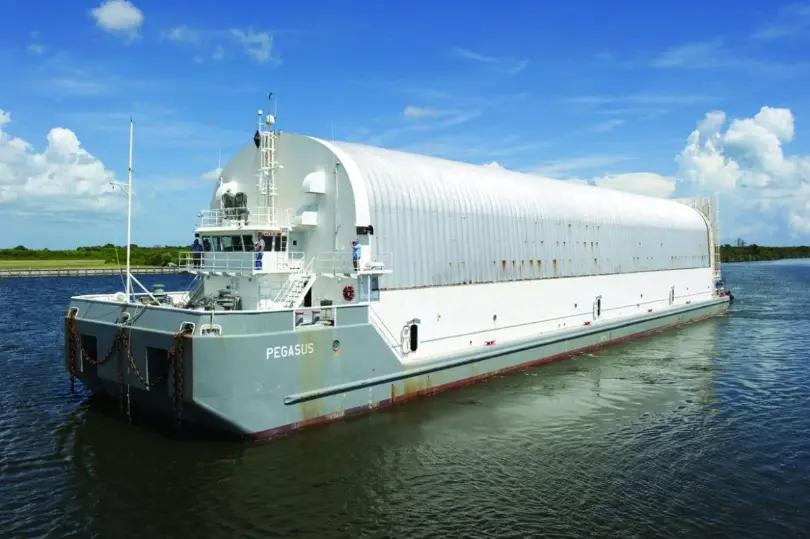 Pegasus barge completes refits for SLS transportation role