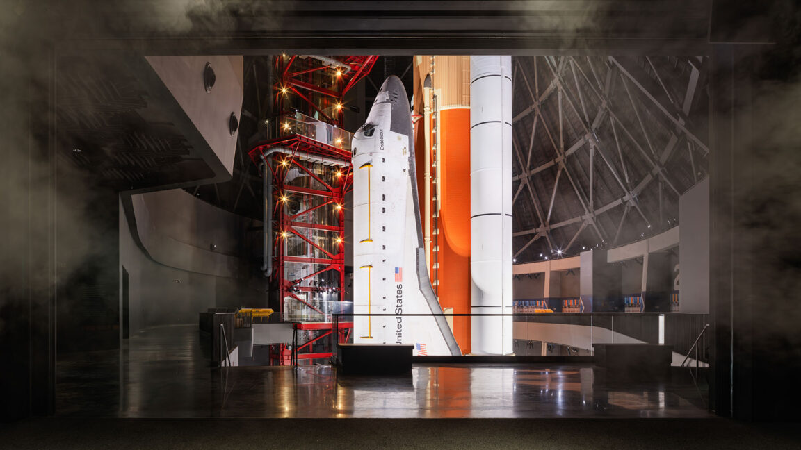 We got a sneak peek of the final space shuttle set to go on public display