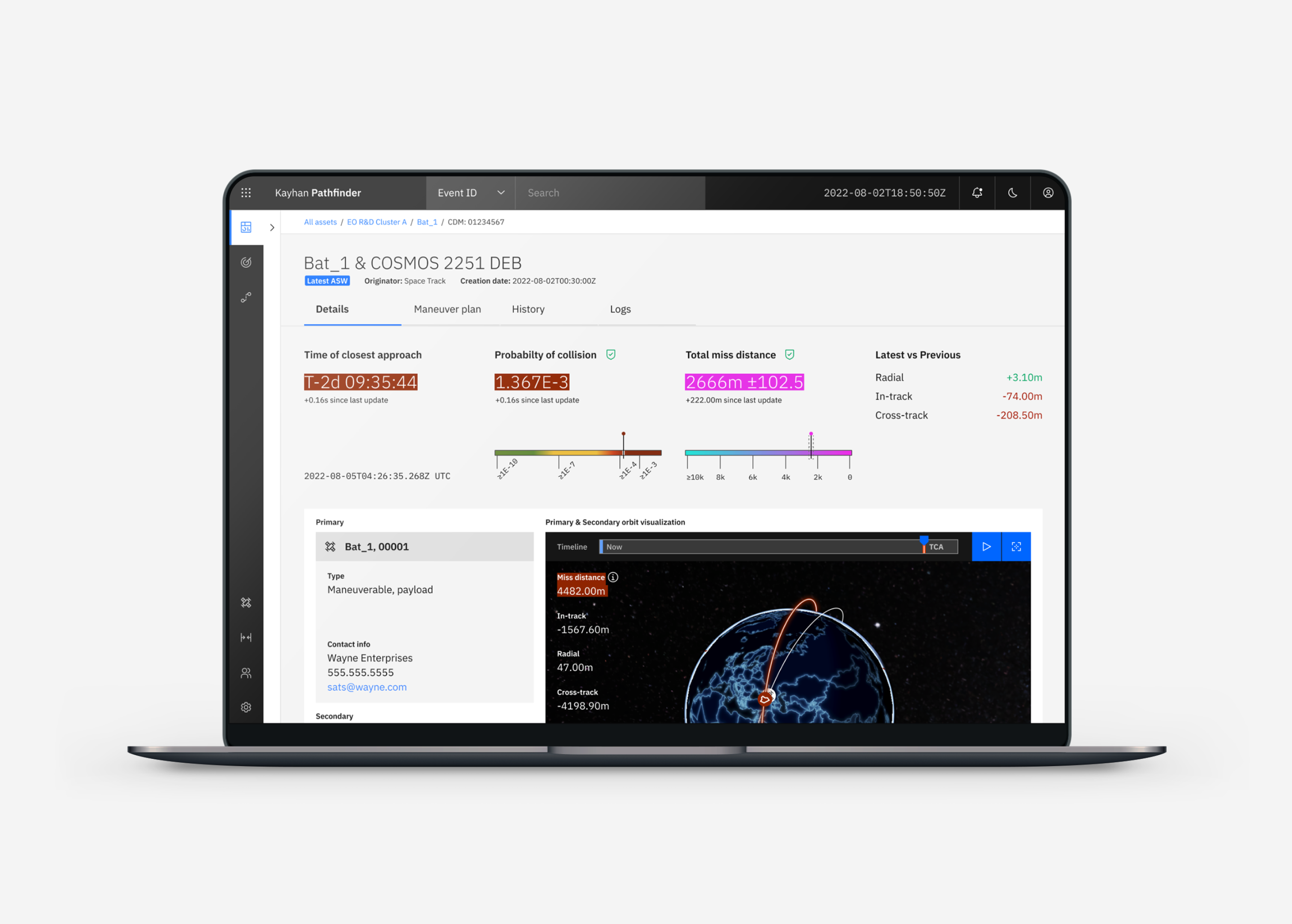 Kayhan Space Adds Capabilities to its Pathfinder Space Traffic Management Platform