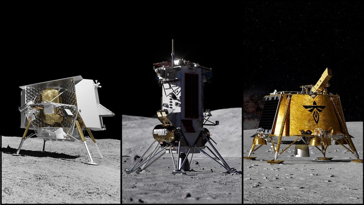 Astrobotic, Firefly Aerospace, and Intuitive Machines Win NASA Lunar Delivery Missions