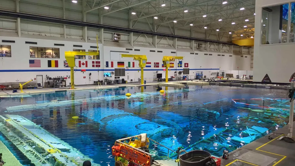 NASA's Neutral Buoyancy Laboratory at Johnson Space Center in Houston. (Image credit: Elizabeth Howell/Future)