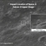 South Korean Orbiter Photographs Fresh Lunar Crater After Falcon 9 Upper Stage Impact