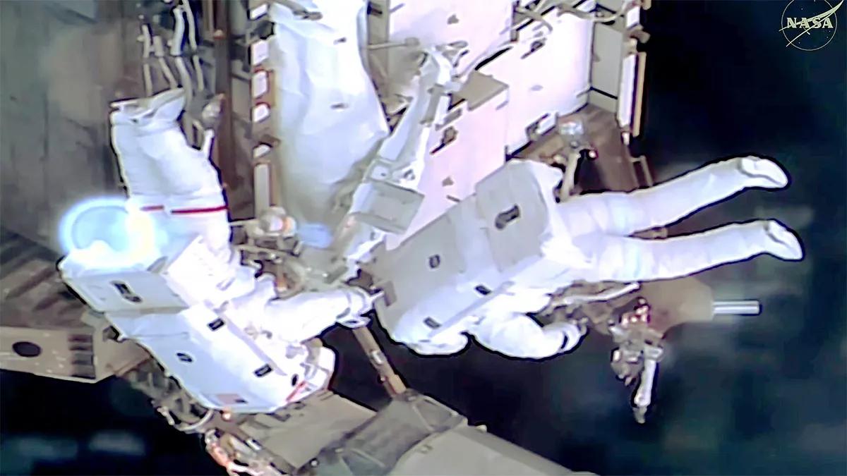 Astronauts Complete Final Mounting Kit for Space Station Solar Array Upgrade