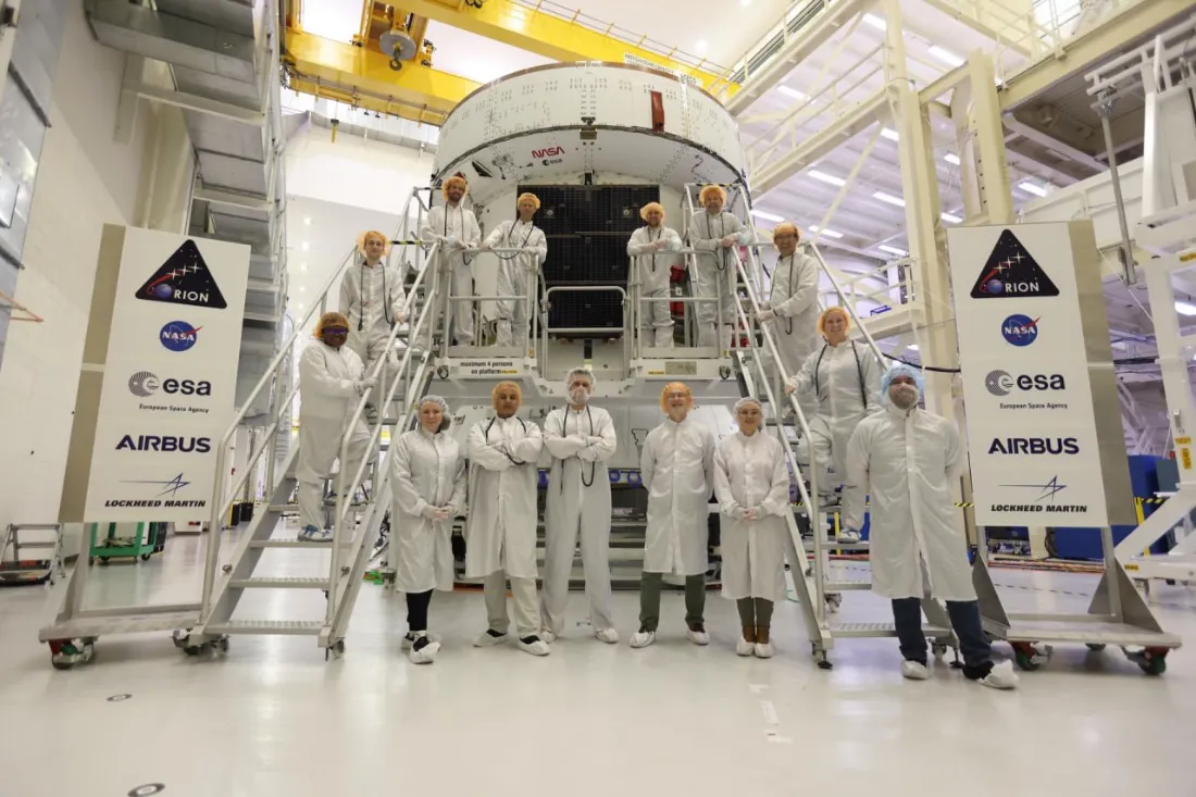 Artemis III Booster Stacking Reaches Four of Five Segments as Orion Heat Shield Fix Is Confirmed
