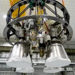 Chinese private company Landspace completes its first stage four-engine assembly for Zhuque-2 in February 2021. Photo: Courtesy of the Landspace
