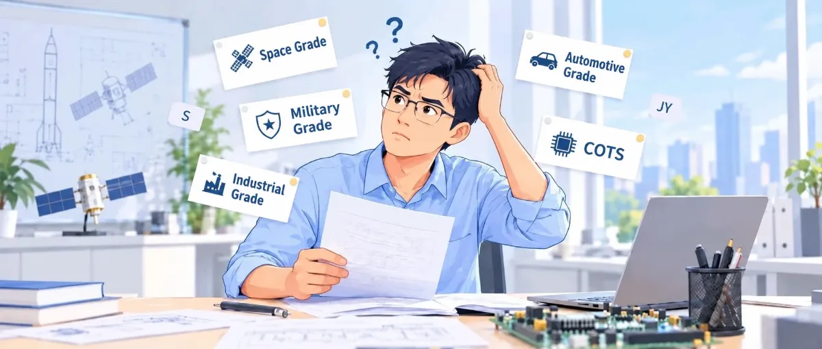 Commercial, Industrial, Standard Military and Space What These Component Labels Mean—and Where CAST and SAST Parts Lists Fit In