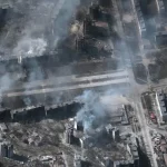 Effects of Russia's ongoing invasion of Ukraine are visible from space. The private Worldview-3 satellite captured this image of buildings on fire in the Ukrainian city of Mariupol on March 22, 2022. (Image credit: Satellite image ©2022 Maxar Technologies)