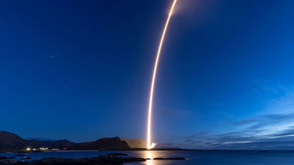 Isar Aerospace's second Spectrum rocket launches from Andoya Space Center in Norway on Sept. 5, 2026. (Image credit Isar Aerospace)
