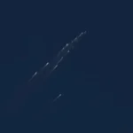 The European Space Agency's Tango satellite disintegrated above the Pacific Ocean on Sept. 1, 2026. observed by a team of researchers from aboard a private jet. (Image credit: ESA/ROSIE/University of Stuttgart (HEFDiG))