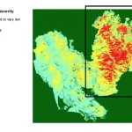 Lightning strikes started the August 2013 Elk Complex Fire in Idaho’s Boise National Forest.