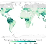biomass density across GEDI’s observation area